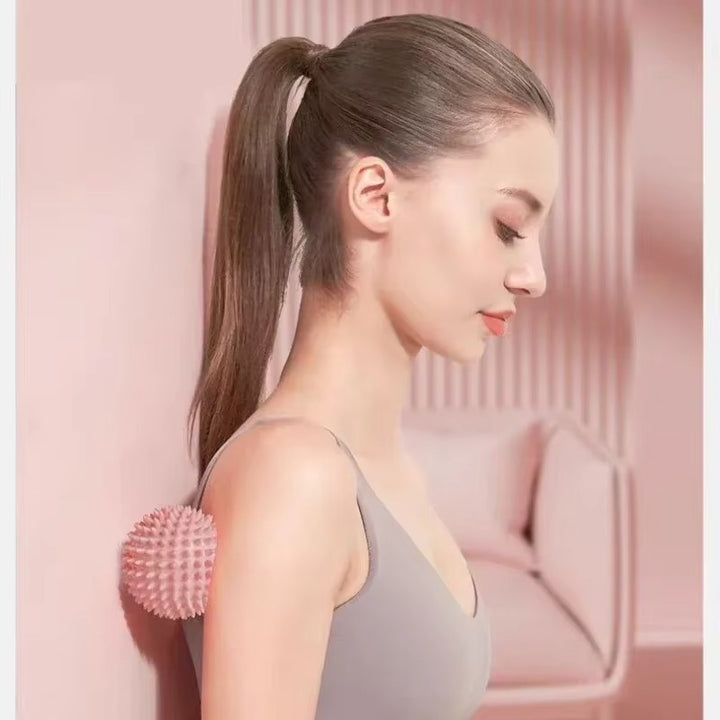 Premium PVC Spiky Massage Ball for Trigger Point Therapy, Pain Relief, and Plantar Fasciitis Treatment, 6cm Hedgehog Massage Ball for Foot & Hand Muscle Recovery - StrengthXPhysiotherapy