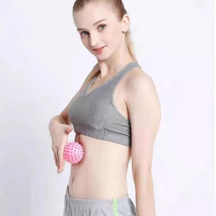 Premium PVC Spiky Massage Ball for Trigger Point Therapy, Pain Relief, and Plantar Fasciitis Treatment, 6cm Hedgehog Massage Ball for Foot & Hand Muscle Recovery - StrengthXPhysiotherapy