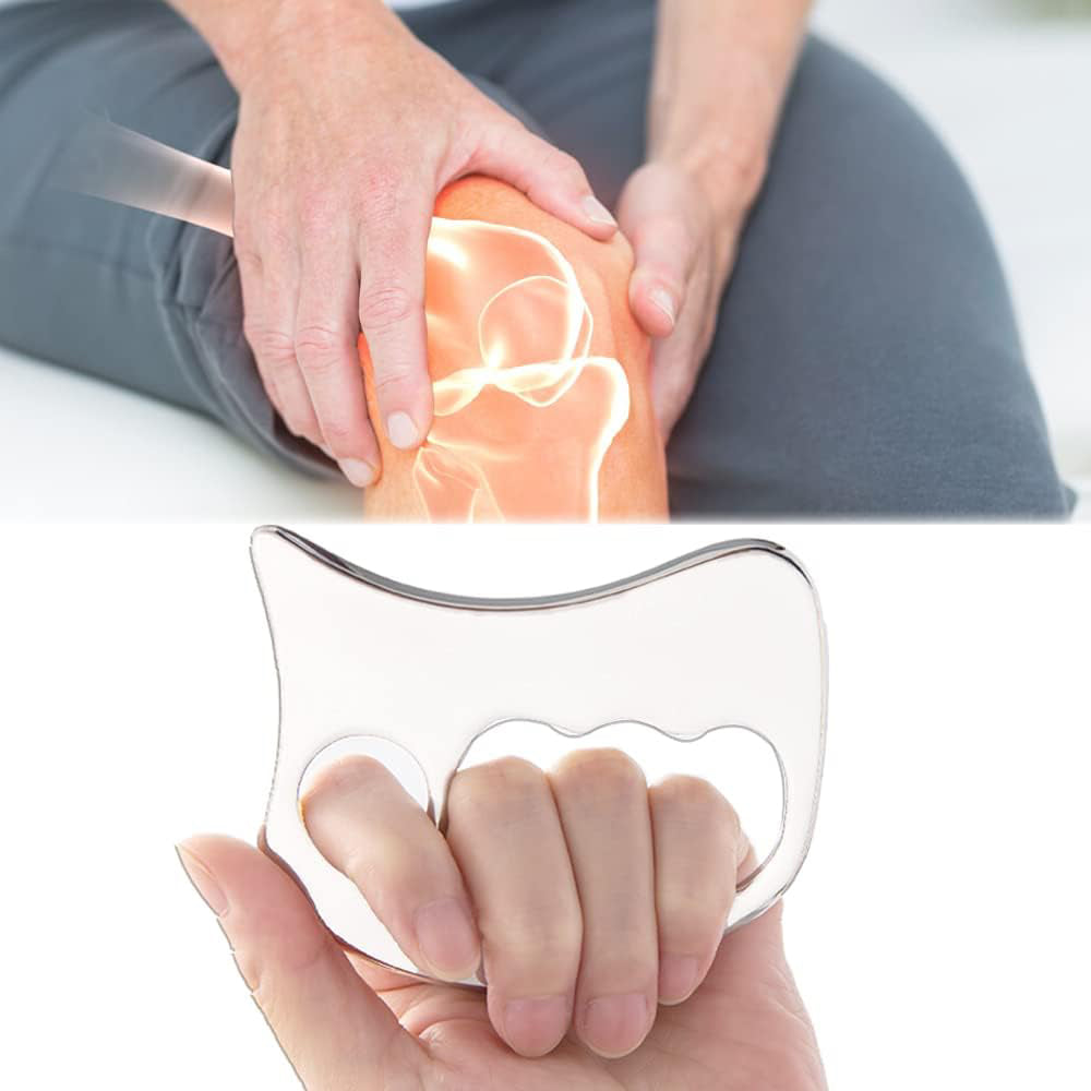 Premium Stainless Steel Gua Sha Scraping Massage Tool for Muscle Relaxation, IASTM for Back, Legs, Arms, Anti-Cellulite 