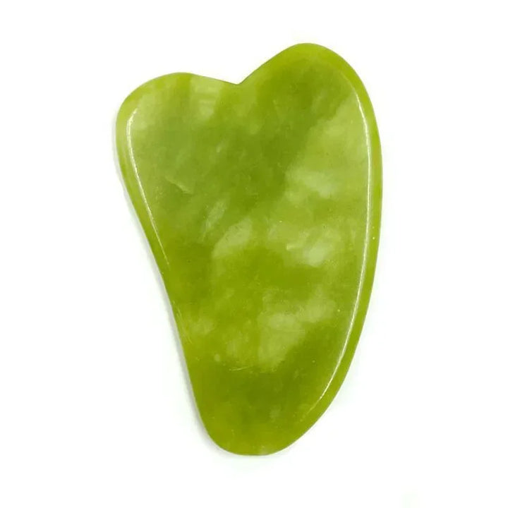 Premium Natural Jade Gua Sha Scraper Board for Face Massage, Acupoint Meridian Relaxation, Skin Lifting and Eye Care SPA Tool