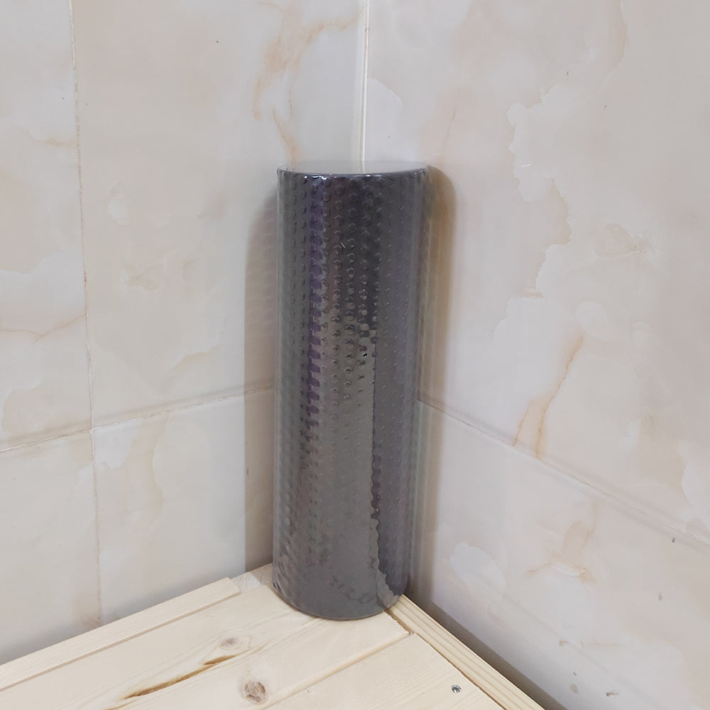 Premium EVA Foam Yoga Roller for Pilates & Home Workouts, 9.5cm Diameter, 29.7cm Length, Enhanced Hexagonal Design for Effective Muscle Recovery and Flexibility - StrengthXPhysiotherapy