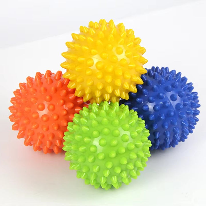 Premium Spiky Massage Ball for Myofascial Release, Deep Tissue Therapy, Stress Relief, and Muscle Soreness Relief - PVC Lacrosse Ball for Feet, Hands, Back, and Whole Body Massage - StrengthXPhysiotherapy