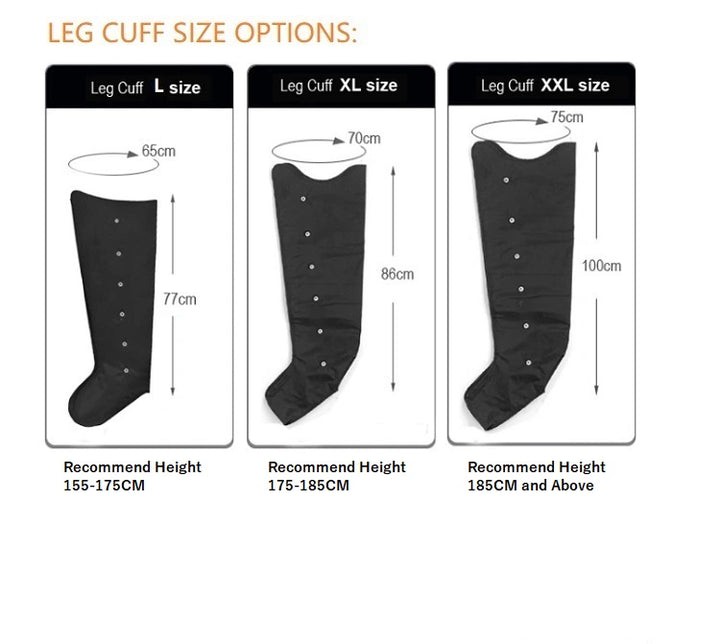 Premium Pressotherapy Air Compression Boots for Legs – 6 Chamber Massager for Muscle Recovery, Improved Circulation, 