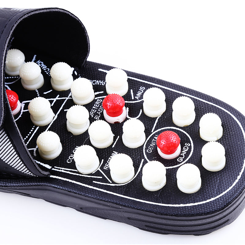 Premium Acupoint Massage Slippers for Foot Therapy | Unisex Rotating Foot Massager Sandals | Medical Acupressure Shoes for 