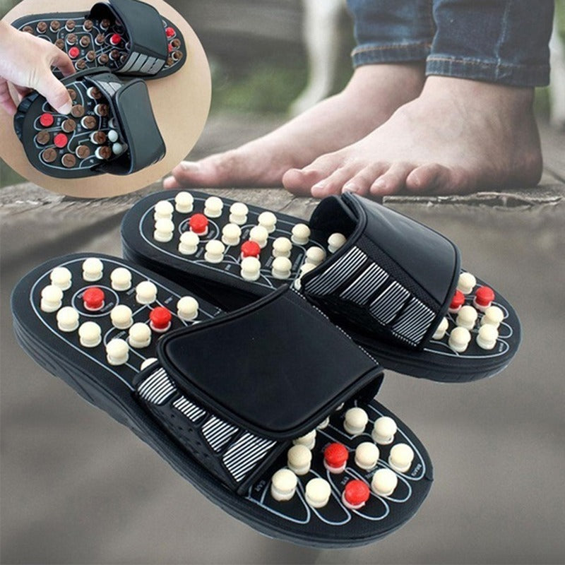 Premium Foot Massage Slippers for Reflexology and Moxibustion – Comfortable Walking Shoes for Pain Relief and Relaxation, 