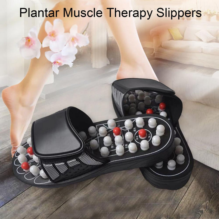 Premium Foot Massage Slippers for Reflexology and Moxibustion – Comfortable Walking Shoes for Pain Relief and Relaxation, 