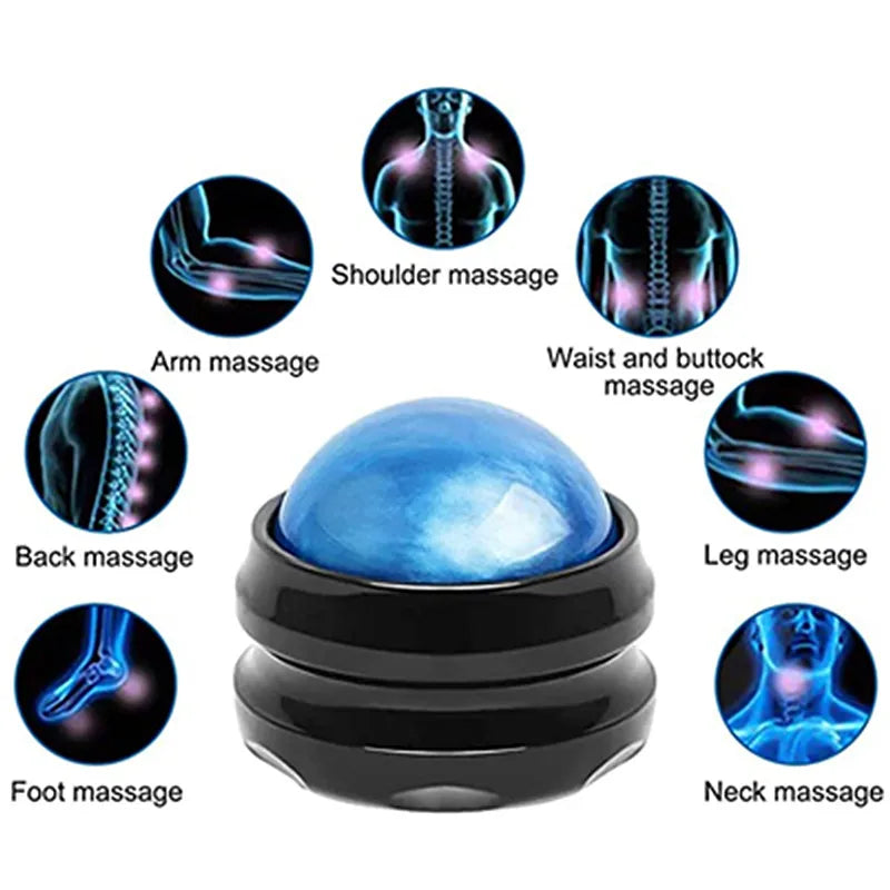 High-Quality Manual Massage Roller Ball for Body Pain Relief - Muscle Relaxation Therapy for Back, Foot, Waist & Hip, Stress