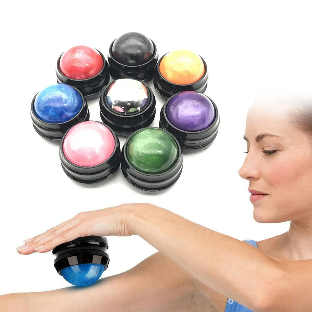 High-Quality Manual Massage Roller Ball for Body Pain Relief - Muscle Relaxation Therapy for Back, Foot, Waist & Hip, Stress