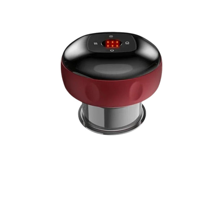 Premium Electric Cupping Therapy Set – Rechargeable Gua Sha Massager, 12-Level Vacuum Suction, Fat Burning & Slimming, Red 