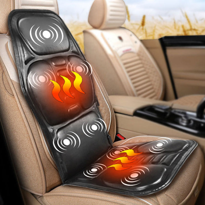 Premium Electric Massage Chair Cushion with Heating & Vibrator – 5-9 Vibration Zones, Adjustable Intensity & Temperature, 