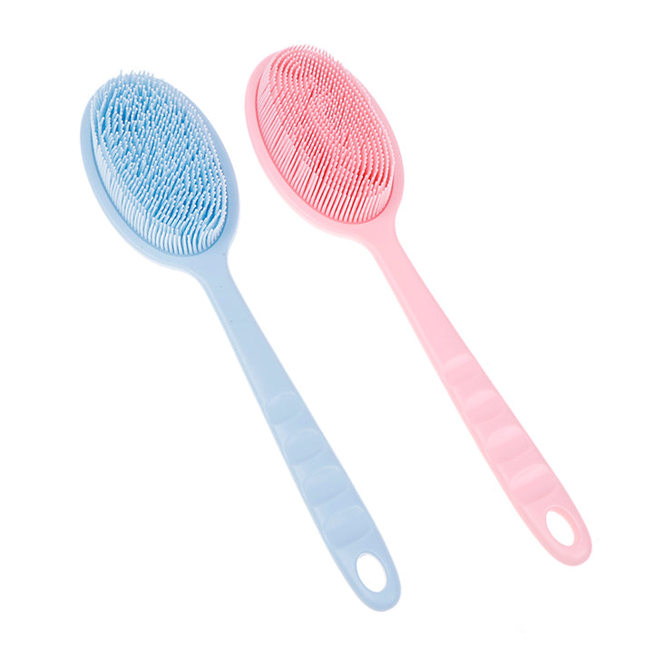 Premium Exfoliating Bath Brush with Soft Handle – Back Scrubbing & Skin Massager, Shower Sponge for Deep Clean, Gentle  