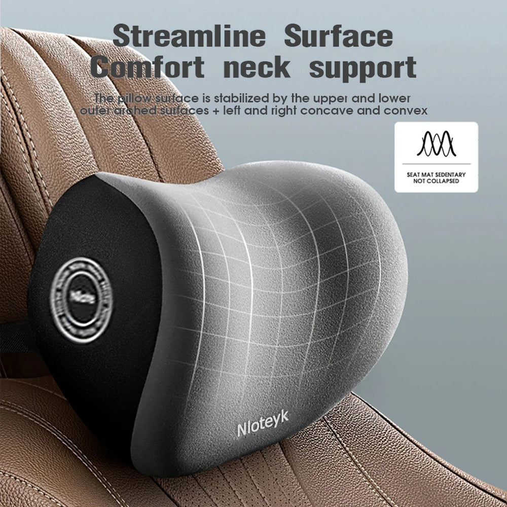Premium Memory Foam Lumbar Cushion – Ergonomic Back Support for Car, Office, and Gaming Chairs, Postpartum Waist Relief, 