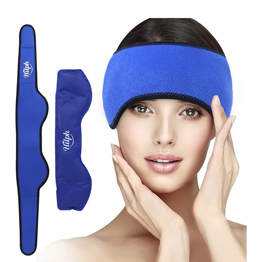 Premium Migraine Ice Head Wrap for Headache and Tension Relief – Gel Ice Pack Headband with Hot and Cold Therapy, Adjustable 