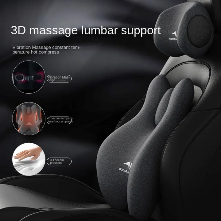 Premium Memory Foam Seat Cushion – Orthopedic Back & Waist Support for Office, Car, & Home – Coccyx Relief, Hip Massage Pad,