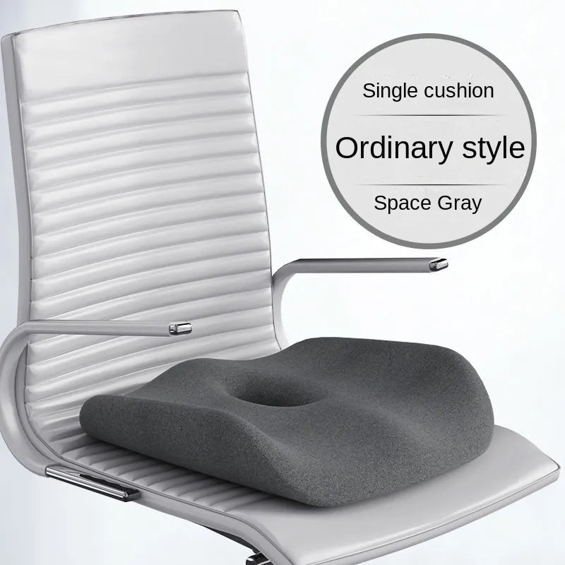 Premium Memory Foam Seat Cushion – Orthopedic Back & Waist Support for Office, Car, & Home – Coccyx Relief, Hip Massage Pad,