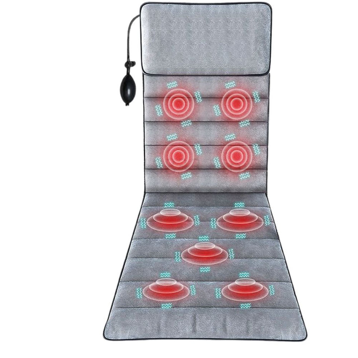 Premium Full Body Electric Massage Mattress with Heating & Vibration – Pain & Stress Relief for Neck, Back, Foot, and Bod
