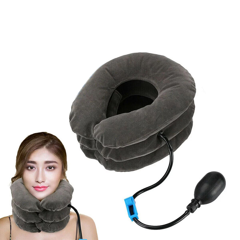 High-Quality Inflatable Neck Collar Pillow for Cervical Traction & Posture Correction, Orthopedic Pain Relief for Neck,