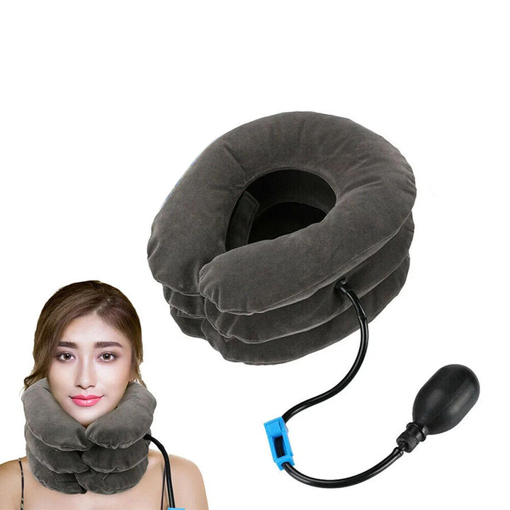 High-Quality Inflatable Neck Collar Pillow for Cervical Traction & Posture Correction, Orthopedic Pain Relief for Neck,