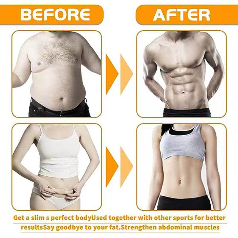 Premium ABS Muscle Stimulator EMS Abdominal Trainer – USB Rechargeable Vibration Fitness Belt for Home Gym, 10 Modes, 30 