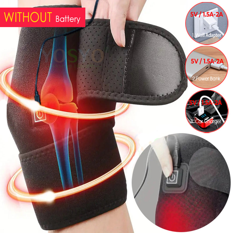 Premium Electric Heating Knee Protection – Adjustable Knee Joint Care Tool with 3 Temperature Levels and One-Click Control 