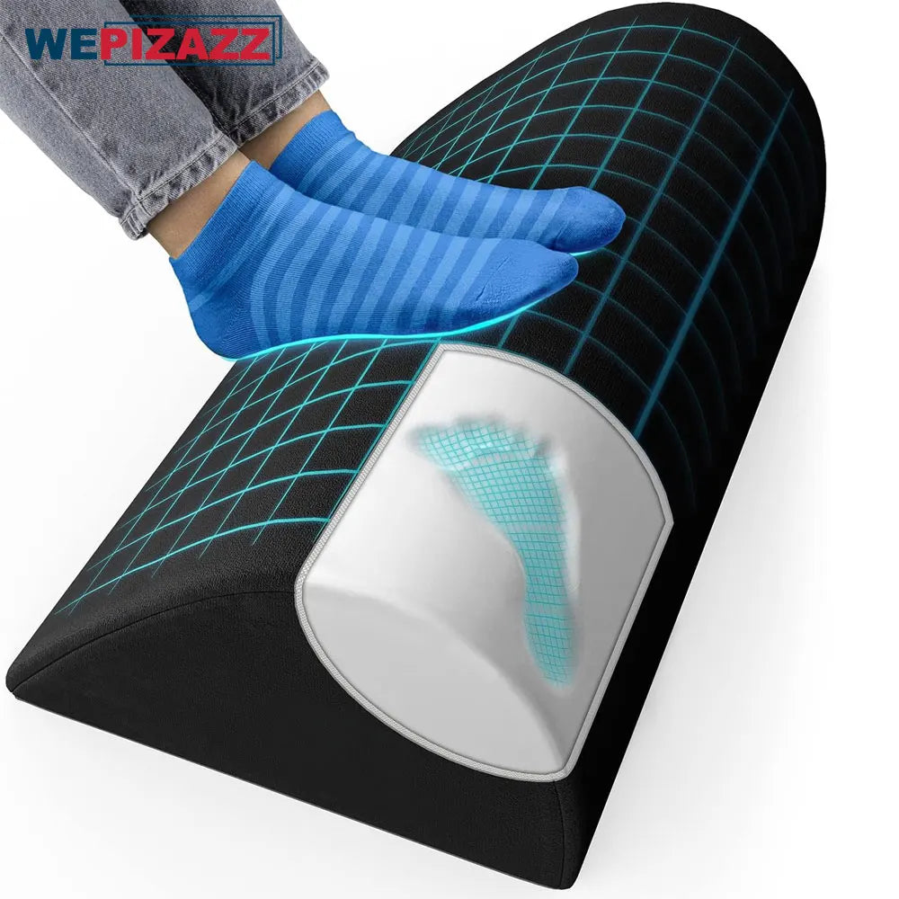 Premium Ergonomic Foot Rest for Under Desk, Office Foot Stool for Comfort and Support, Anti-Slip Footrest Pillow for Work, 