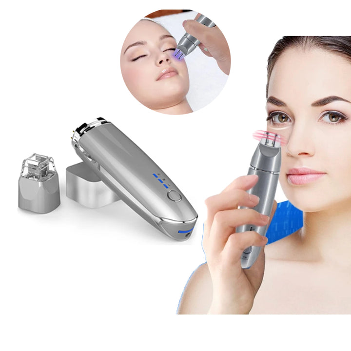 Premium 2 in 1 EMS Eye and Face Vibration Massager – Portable Electric Dark Circle Removal, Anti-Ageing Eye Wrinkle Beauty