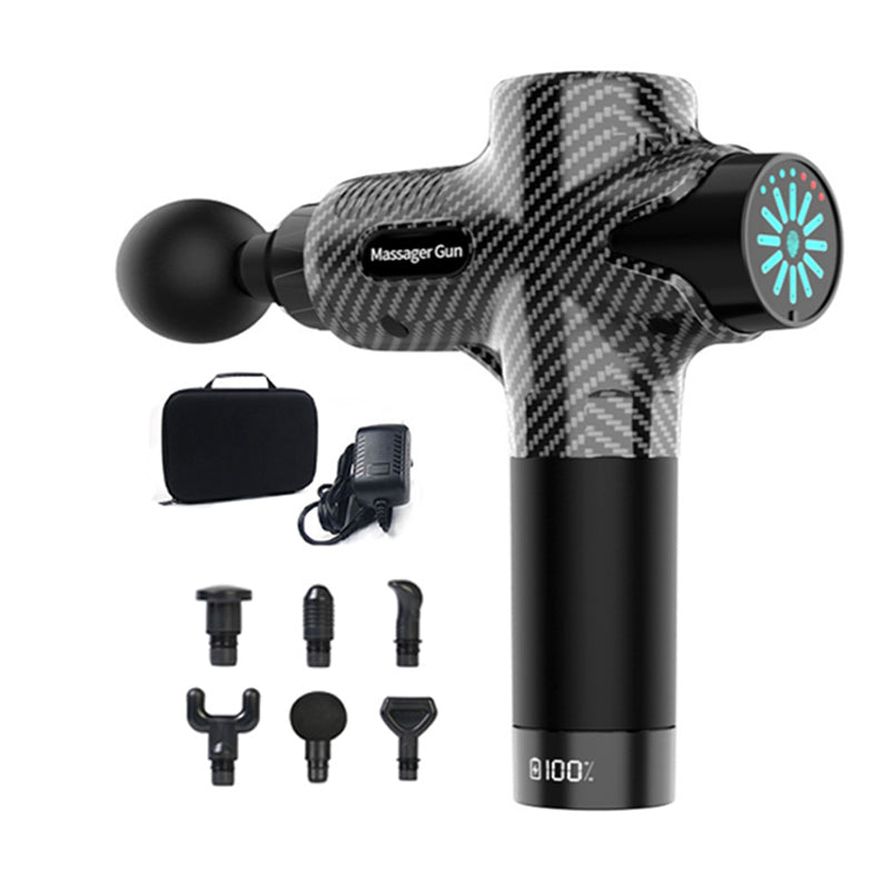 Premium 24V Deep Tissue Massage Gun with Hot & Cold Compress, 12 Heads, High-Frequency Muscle Relaxation for Neck, Shoulder & Full Body Recovery - StrengthXPhysiotherapy