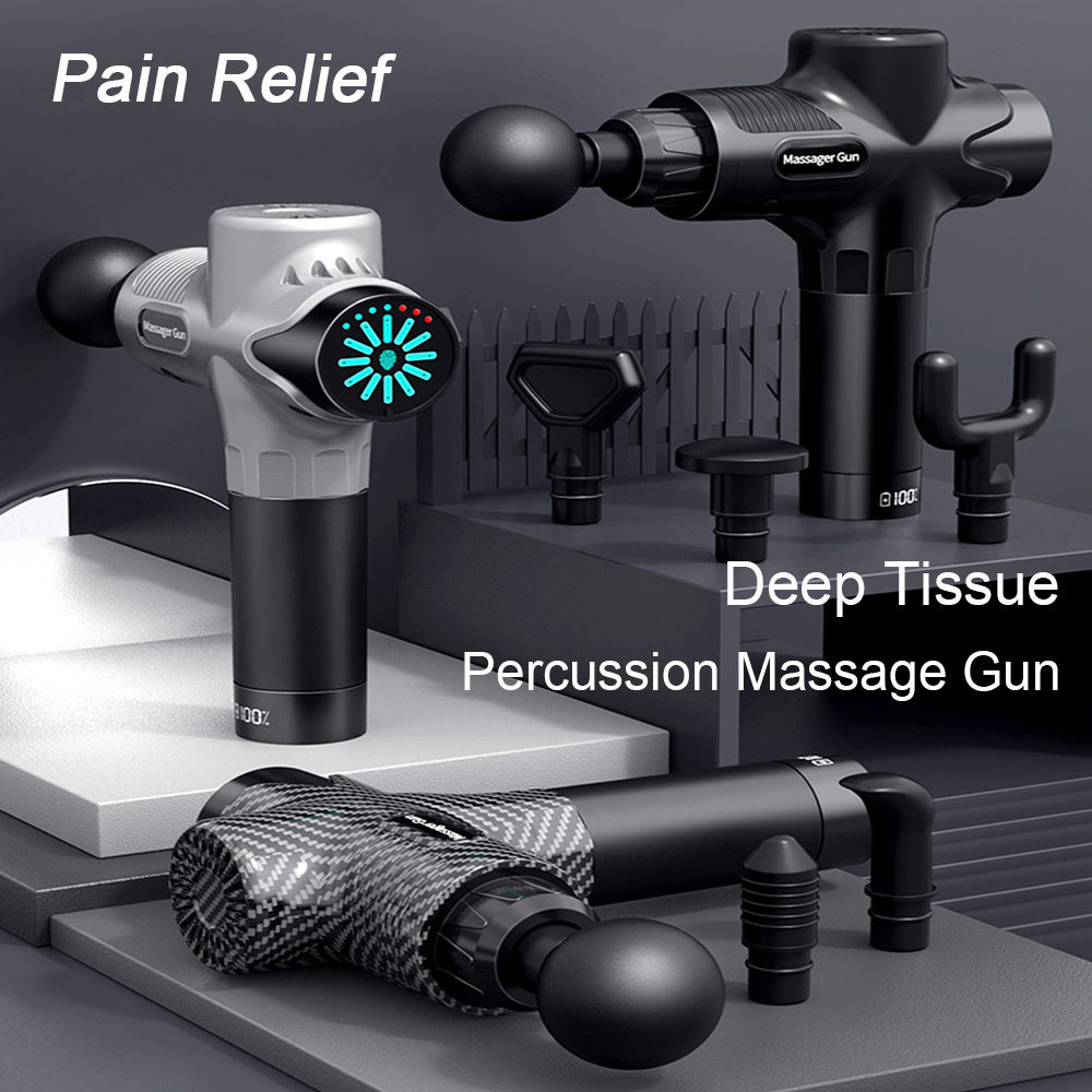 Premium 24V Deep Tissue Massage Gun with Hot & Cold Compress, 12 Heads, High-Frequency Muscle Relaxation for Neck, Shoulder & Full Body Recovery - StrengthXPhysiotherapy