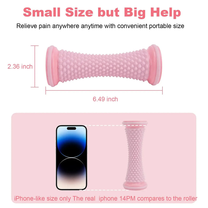 Premium Ergonomic Foot Massage Roller for Heel, Arch & Deep Muscle Relief, Portable Reflexology Massager for Gym, Exercise, 