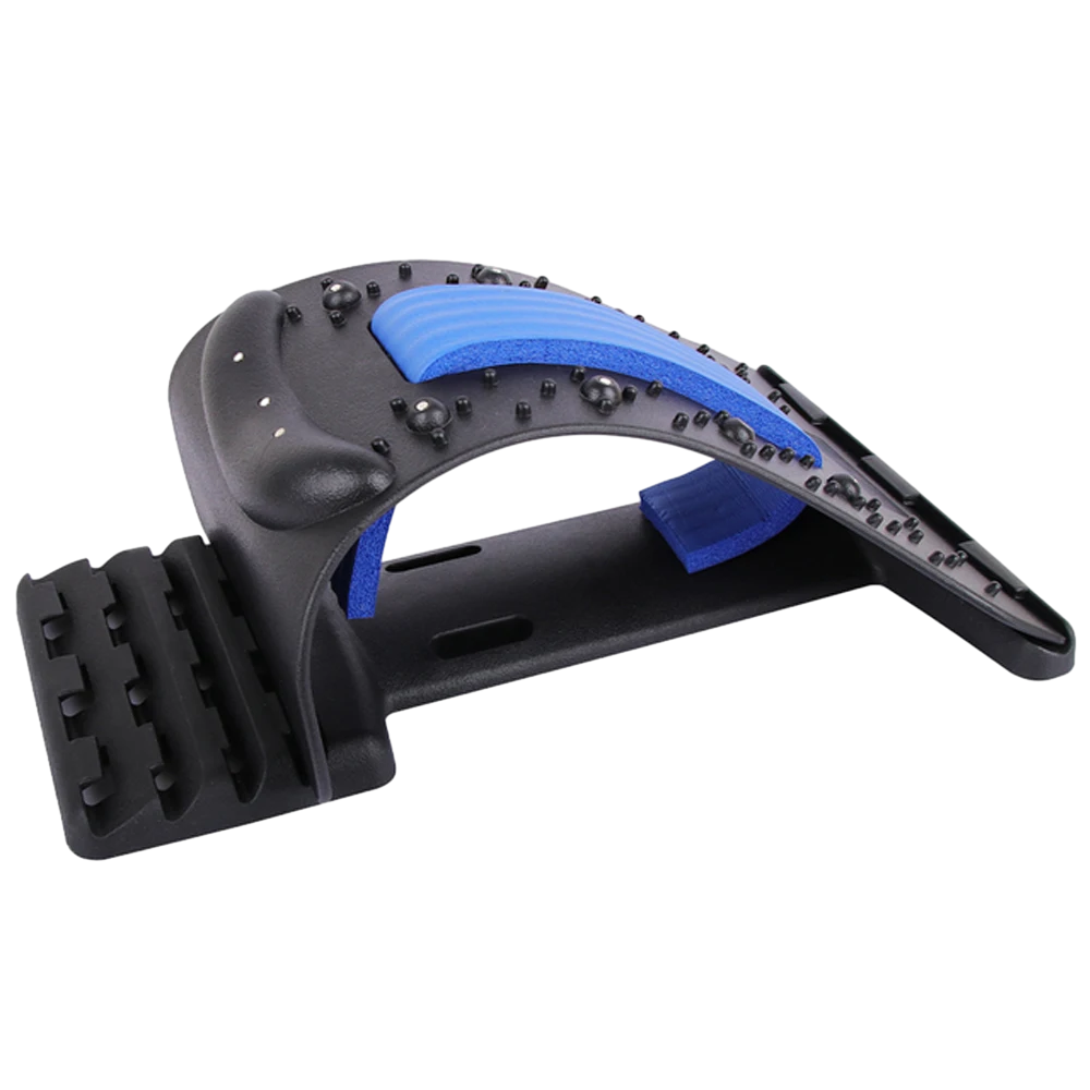 High-Quality 4-Level Neck & Back Stretcher with Magnetotherapy - Adjustable Cervical Spine Support for Pain Relief, Lumbar and Upper Back Massage Tool for Home & Office - StrengthXPhysiotherapy