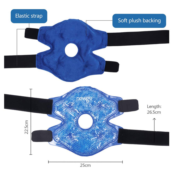 Premium Reusable Knee Ice Pack Wrap for Pain Relief, Sports Injuries, Flexible Hot Cold Therapy, Post-Surgery Recovery, 