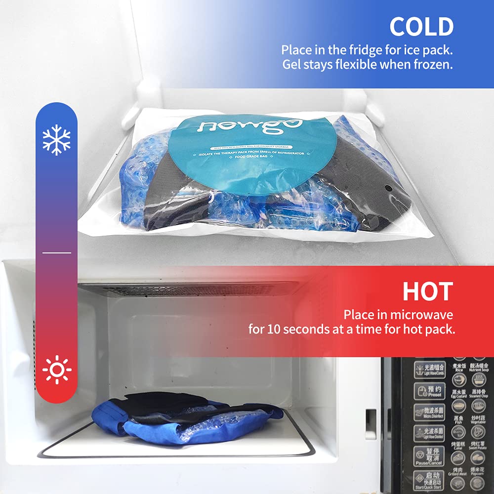 Premium Reusable Knee Ice Pack Wrap for Pain Relief, Sports Injuries, Flexible Hot Cold Therapy, Post-Surgery Recovery, 