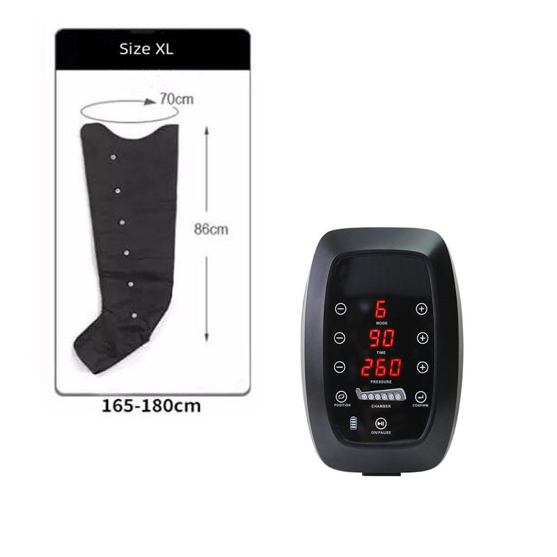 Premium Air Compression Massager for Legs and Feet – 6 Cavity Pressotherapy Boots for Improved Blood Circulation, Relaxation,