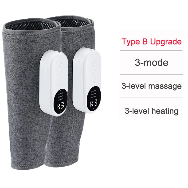 Premium Electric Leg Massager - 360° Air Compression Calf & Thigh Massager with Heat, Three Massage Modes, and Long-Lasting 