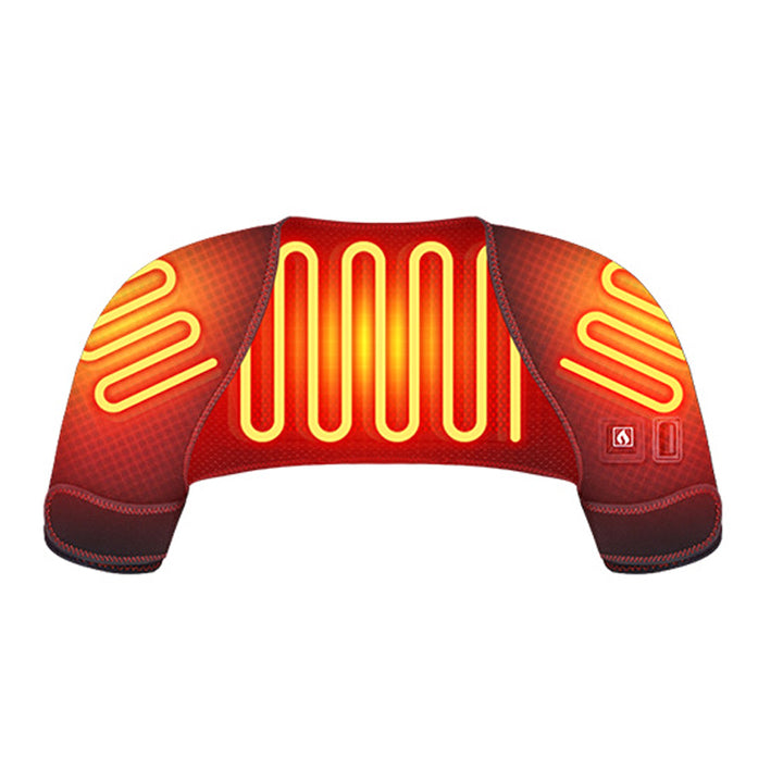 Premium Electrically Heated Shoulder Protector for Cervical Vertebra Warmer, Massage Therapy Cuff for Shoulder Soreness 