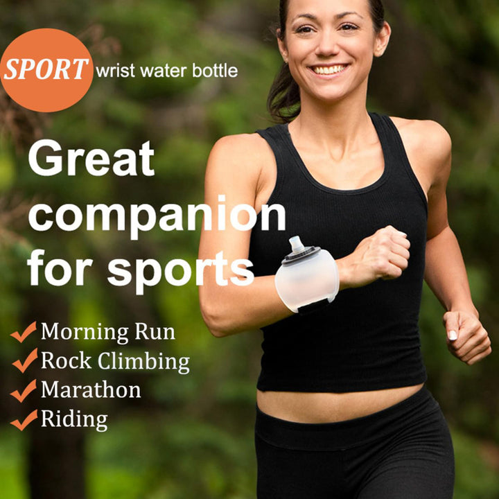 Premium Mini Running Wrist Water Bottle Holder – Soft Flask Hydration Pack for Marathon, Fitness, Cycling, Climbing, 