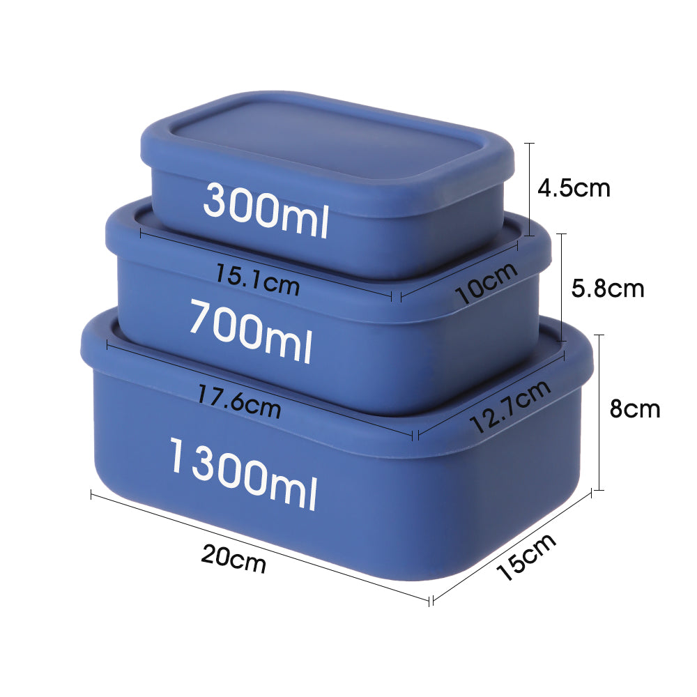 Premium Leak-Proof Bento Lunch Box – Reusable Silicone Meal Prep Container, BPA-Free, Microwave & Dishwasher Safe, Perfect  