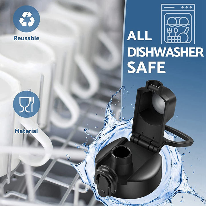 Premium 1.9L Stainless Steel Thermos Bottle – Large Capacity Cold & Hot Vacuum Flask with Rope, Thermal Water Bottle for Gym,