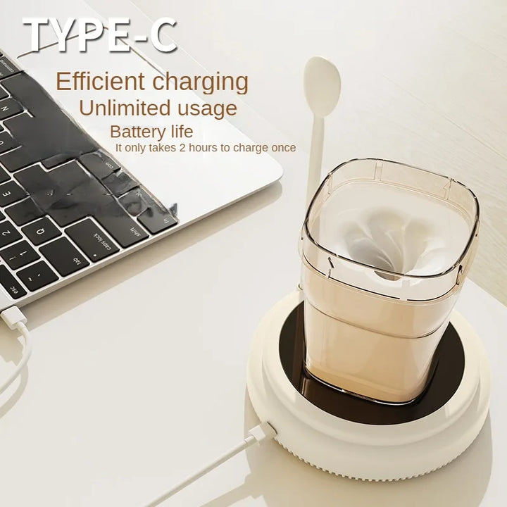 Premium Automatic Mixing Cup – Portable Electric Coffee & Milk Shaker, USB Charging, Magnetic Suspension, Ideal for Water, 
