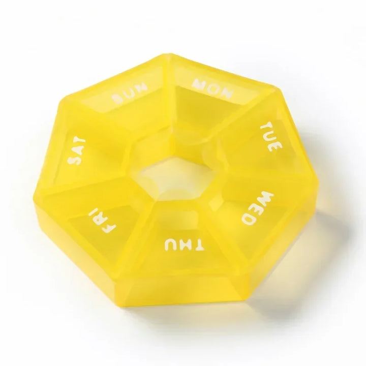 Premium Mini Portable Pill Organizer – Weekly Travel Tablet Holder, Compact 7-Day Storage Box for Pills, Vitamins, and  