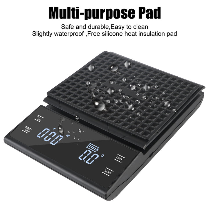 Premium Digital Coffee and Kitchen Scale – Precision Food Scale with Timer, High-Accuracy Mini Electronic Scale for Jewelry 
