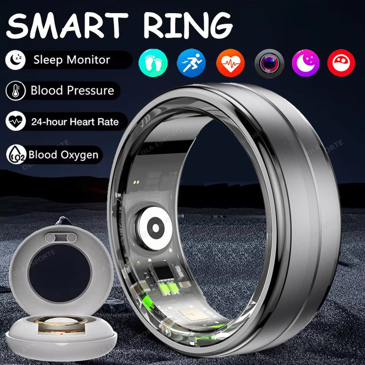Premium Smart Ring for Men & Women – Health Monitor, Fitness Tracker, Waterproof Design, Multiple Sport Modes