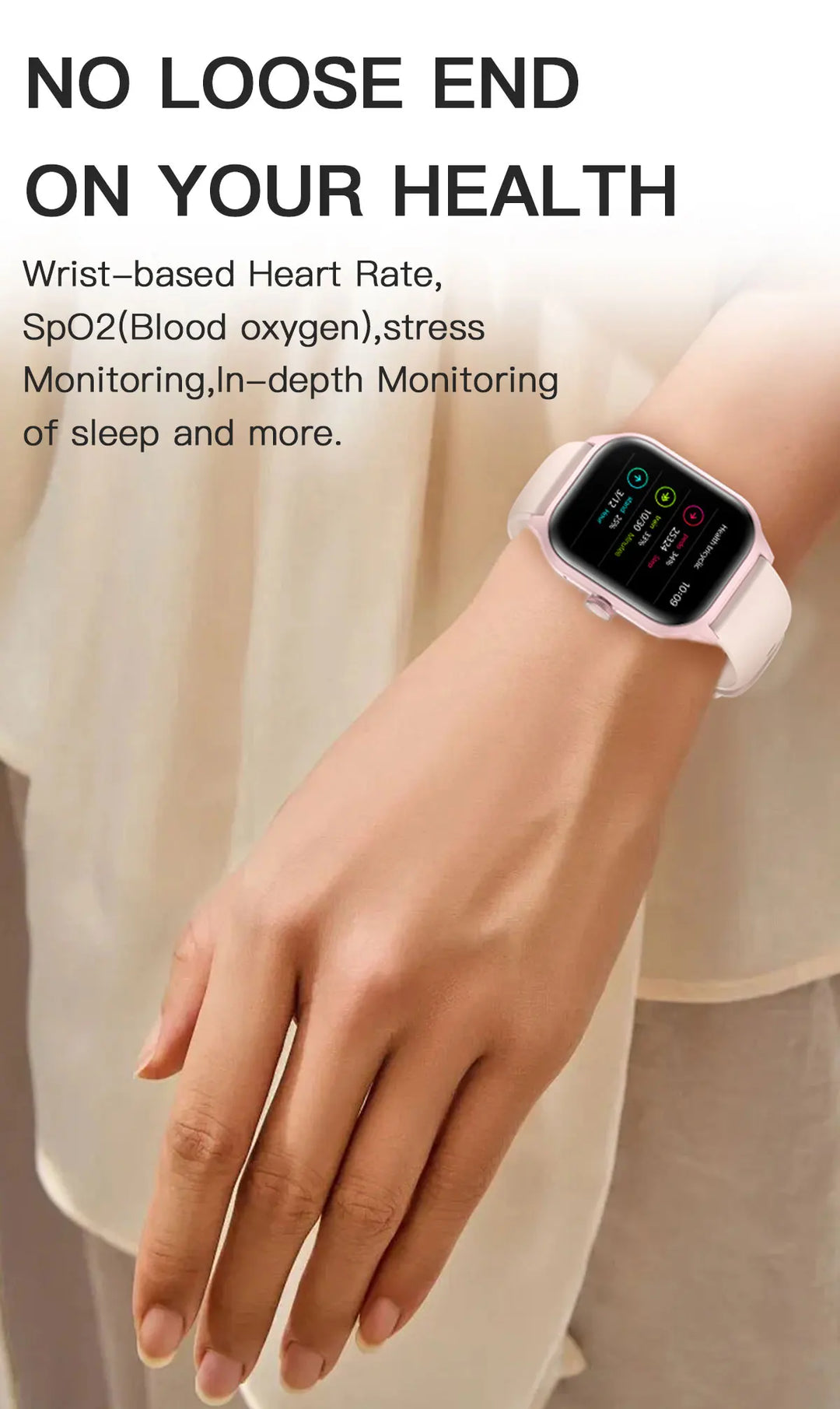 Luxury Smartwatch Android OS - 1.44" Full Touch Screen, Bluetooth Call, Music Control, Fitness Tracker for Men & Women, Health Monitor - StrengthXPhysiotherapy