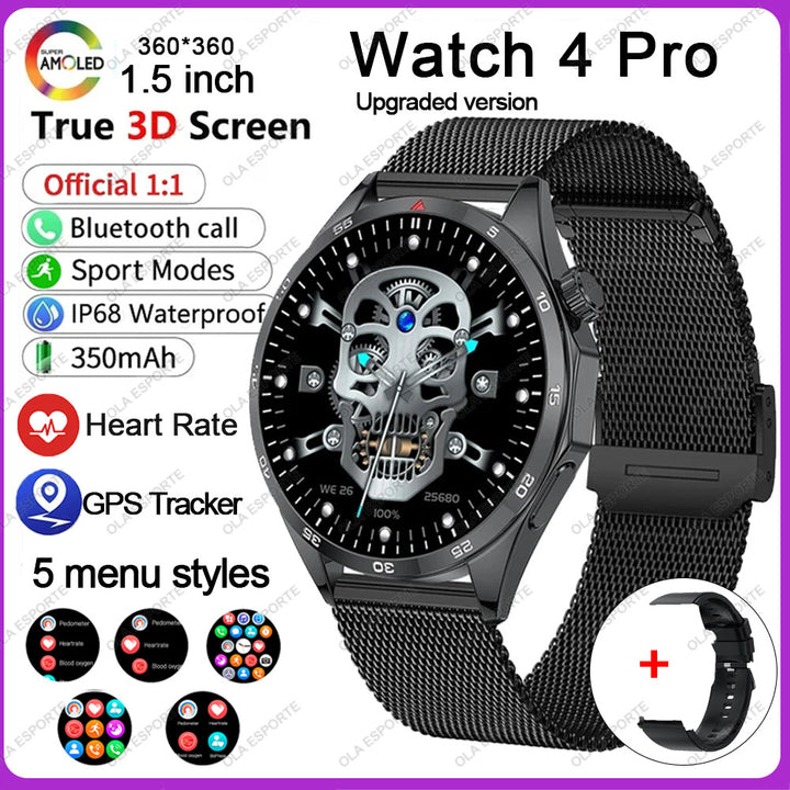 Premium Bluetooth Call Smartwatch for Men - ECG+PPG Health Monitoring, IP67 Waterproof, Heart Rate & Blood Pressure Tracker, 