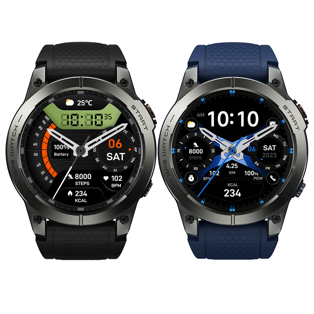 Premium GPS Sports Smartwatch for Men - 1.43” AMOLED, Built-in GPS, 100+ Sports Modes, Health Tracking, 18-Day Battery, 