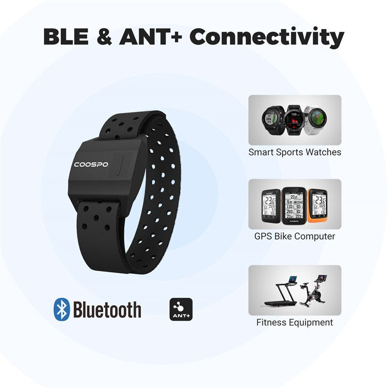 Premium Heart Rate Monitor Bracelet – Bluetooth 4.0 ANT+ Sensor for Cycling, Garmin & Wahoo Compatibility, Outdoor Fitness