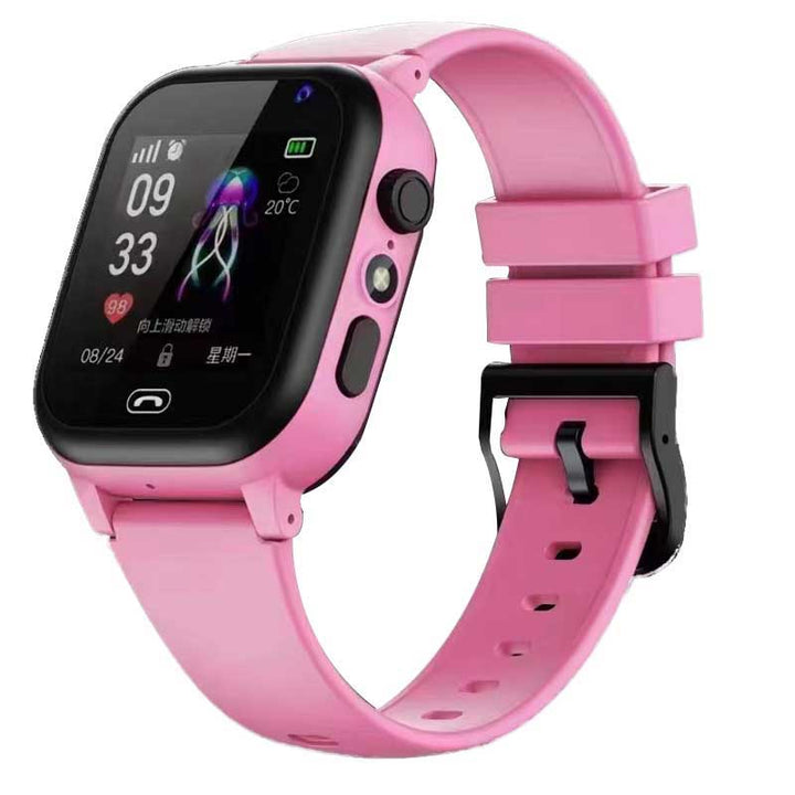 Premium Kids Smart Watch Phone – 2G GSM, LBS Location, SOS, Voice Chat, Camera, Flashlight, Alarm, Silicone Strap,