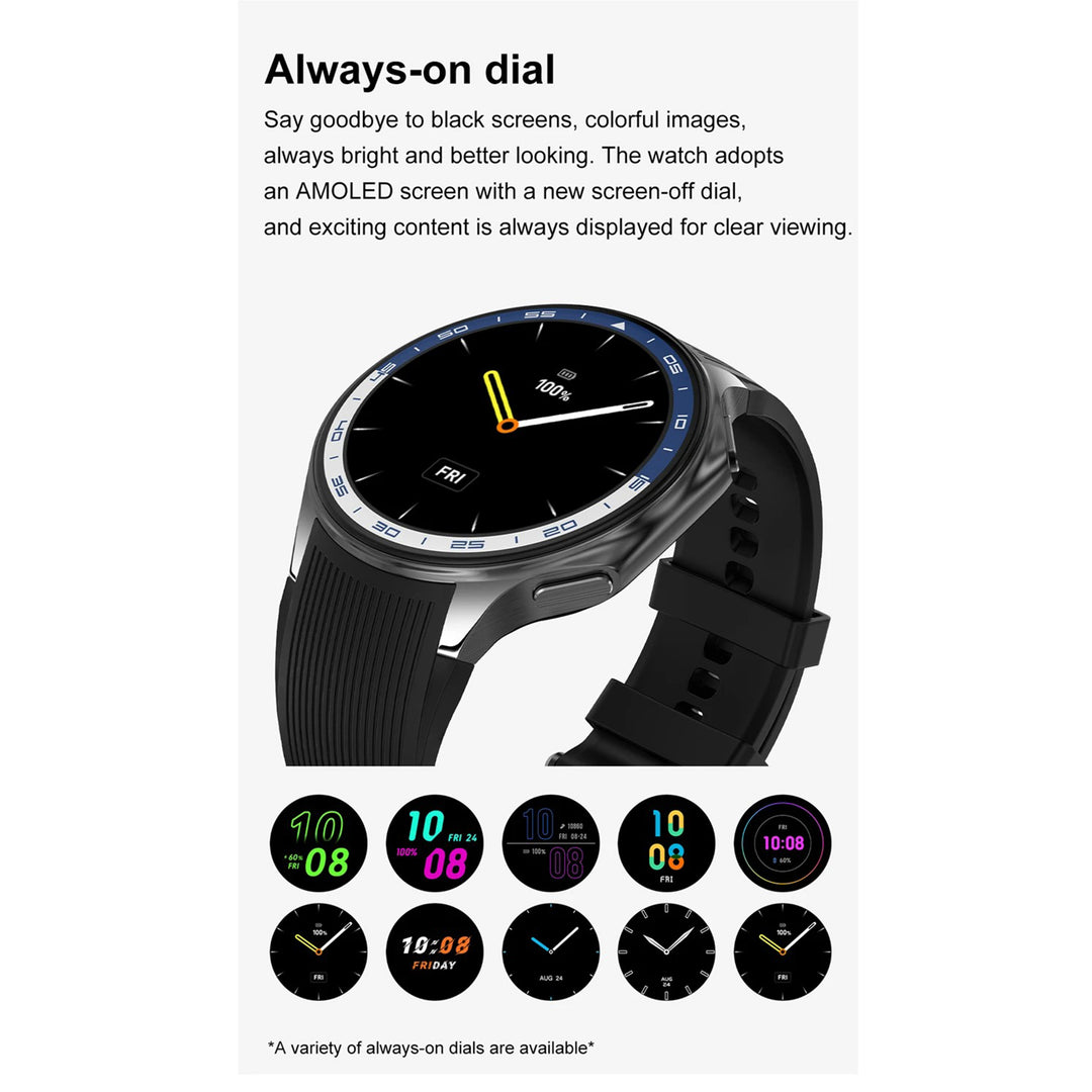 Premium Smartwatch for Men – 1.43'' 3D Surround Vision Display, 4GB RAM, 32GB Storage, Bluetooth Calling, Waterproof, Heart Rate & Sleep Monitoring, MP4 Video Playback, Voice Assistant - StrengthXPhysiotherapy