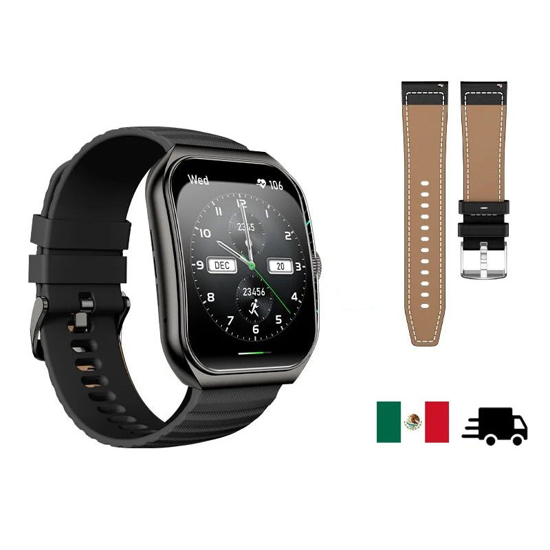 Premium Smartwatch with 1.96" Curved AMOLED Display, Bluetooth Calling, IP68 Waterproof, 100+ Sports Modes, AI Voice 