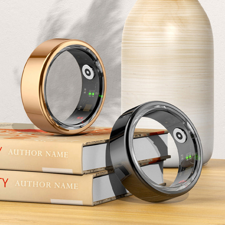 Premium Smart Ring for Health Monitoring – Military Grade Titanium, Waterproof IP68 & 3ATM, Multi-Sport Modes, Heart Rate &